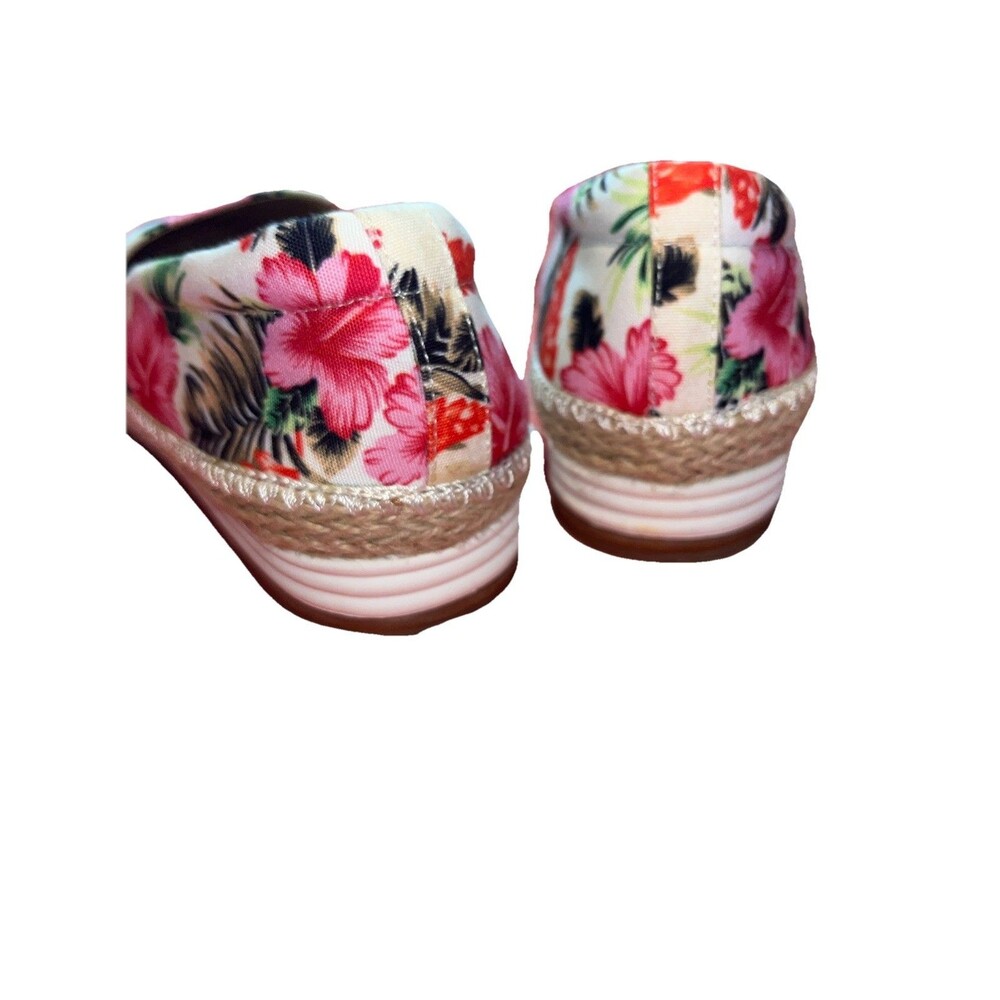 Comfortview “the Spencer”canvas slip On Size 10w Hawaiian Tropical Print - Picture 2 of 9